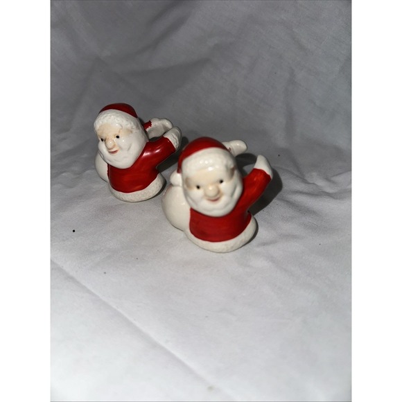 Other - Vintage Santa Candle Holders Set Of 2